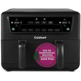 Friteuse sans huile CUISINART - Airfryer AFD10OBLE - Capacité 10,4L - Double cuves - Noir - 2400W