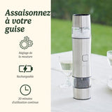 Saliere / Poivriere - CUISINART - SG6SE - 20 min - Automatique - Rechargeable - Gris perle
