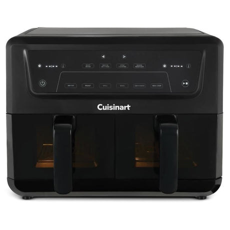 Friteuse sans huile CUISINART - Airfryer AFD10XBLE - Capacité 10,4L - Double cuves - Noir - 2400W