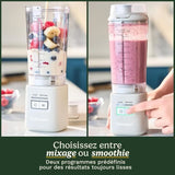 Blender - CUISINART - PBL100E Blast&Go - 120 W - 500 ml - 50 dB - Blanc