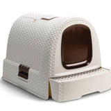 Curver Bac a litiere pour chats 51x38,5x39,5 cm Blanc