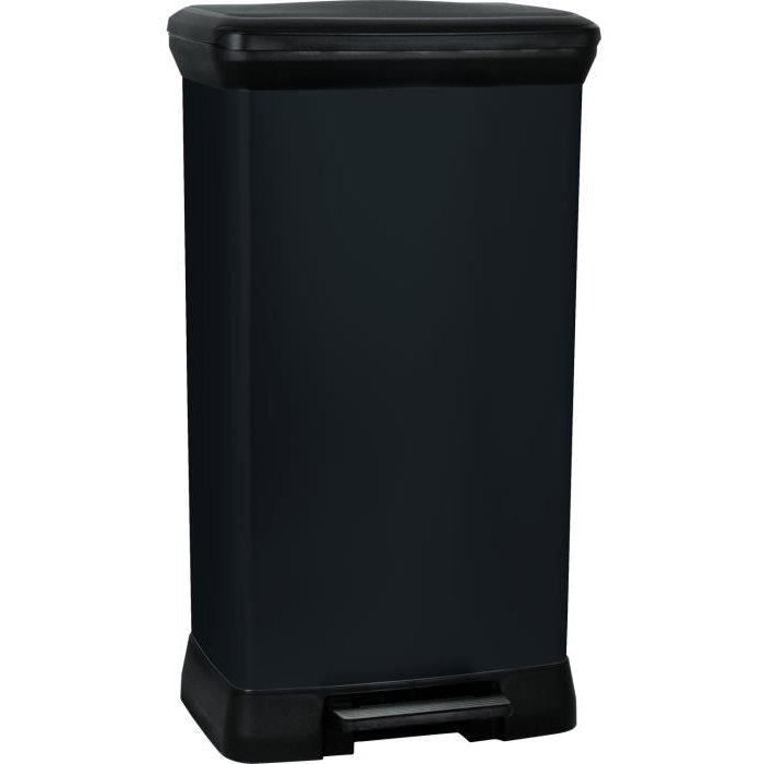Poubelle a Pédale - 50 L - Noir - Curver