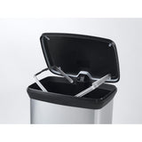 Poubelle a Pédale - 50 L - Aspect Métal - Curver