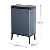 Poubelle sur Pied - VERTO - 54 L - Bleu Perle - Curver