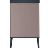 Poubelle sur pieds - VERTO - CURVER - Ouverture touch - 54 L - Rose perle