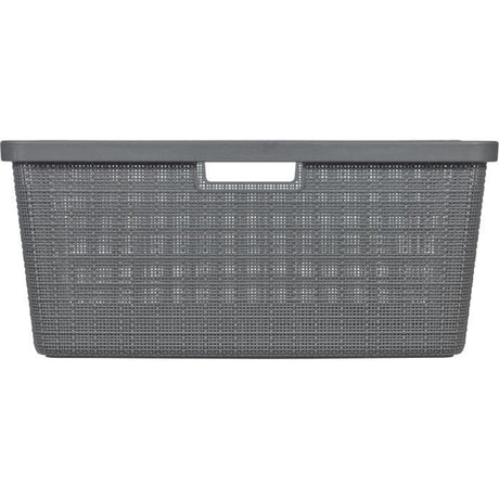 Corbeille a Linge - 46 L -  Jute - Anthracite - Curver