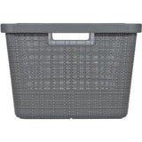 Corbeille a Linge - 46 L -  Jute - Anthracite - Curver