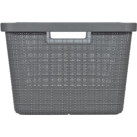 Corbeille a Linge - 46 L -  Jute - Anthracite - Curver