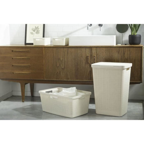 Corbeille a Linge - 46 L - Beige & Jute - Curver