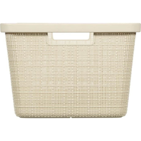 Corbeille a Linge - 46 L - Beige & Jute - Curver