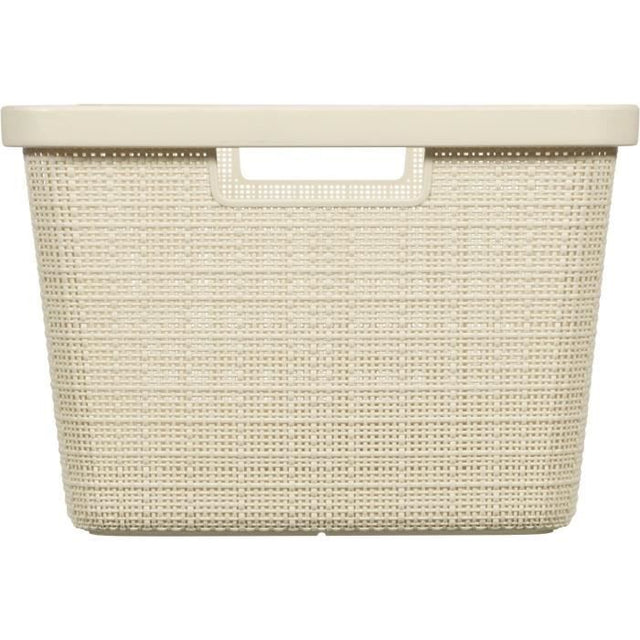 Corbeille a Linge - 46 L - Beige & Jute - Curver
