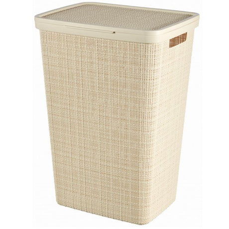 Coffre a Linge - 58 L - Beige & Jute - Curver