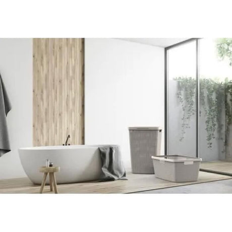 Coffre a Linge - 58 L - Beige & Jute - Curver
