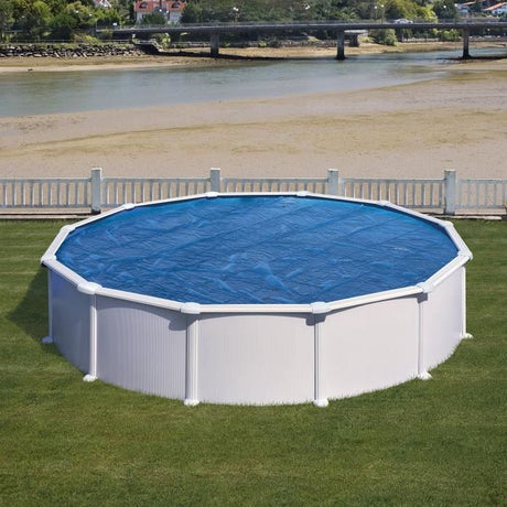 GRE - Bâche ŕ bulle ronde pour piscine acier Ř 350 cm - Épaisseur 0,18mm