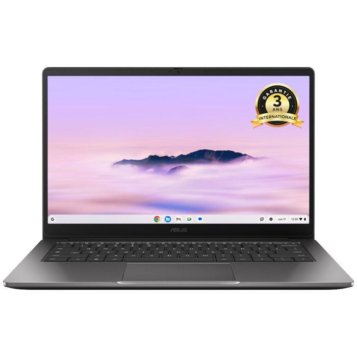 Ordinateur Portable ASUS Chromebook CX1405 : Chrome OS - 14.0 FHD Tactile - Intel Core i3-N355 - RAM 16Go - 128Go eMMC
