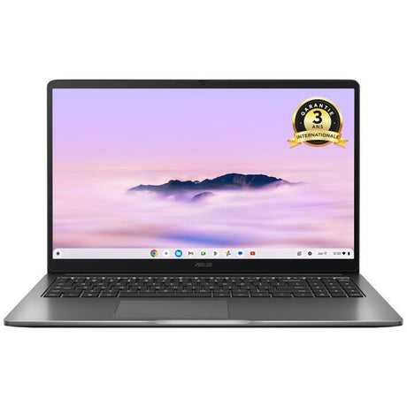 Ordinateur Portable ASUS Chromebook Plus CX1505 : Chrome OS - 15.6 FHD - Intel Core 3-N355 - RAM 16Go - 128Go eMMC