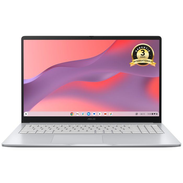 Ordinateur Portable ASUS Chromebook CX1505 : Chrome OS - 15,6 FHD - Intel N50 - RAM 8Go - 128Go eMMC