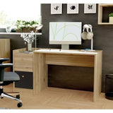 Bureau droit  COXIM - Chene / Noir - 139,6 x 74 x 59,8 cm