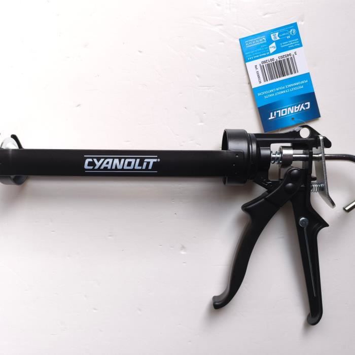 Pistolet d'application - CYANOLIT - Pistolet pro - 310 ml - Compatible cartouches standard - Ergonomique et robuste