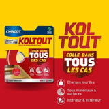 Ruban adhésif double face - CYANOLIT - Ruban extra fin - Ultra fin - Haute adhérence - Discret et résistant