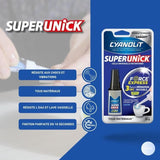 Colle réparatrice - CYANOLIT - Super unick instant pro - 20 g - Haute résistance - Fixation rapide