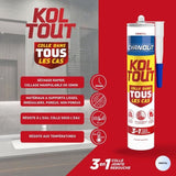 Colle de fixation et d'étanchéité - CYANOLIT - Cristal - Cartouche 290 ml - Transparent - Polyvalente, résistante et flexible