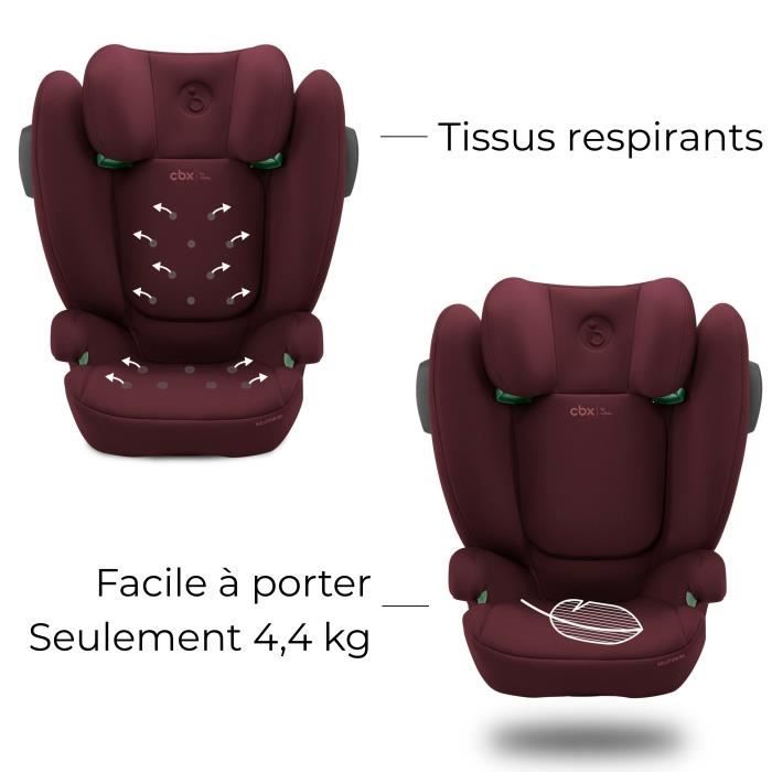 Siege auto Cbx by Cybex Solution B3 i-Fix 3 a 12 ans - 15 a 50 kg - 100 a 150 cm - Rouge