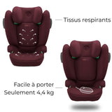 Siege auto Cbx by Cybex Solution B3 i-Fix 3 a 12 ans - 15 a 50 kg - 100 a 150 cm - Rouge