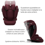 Siege auto Cbx by Cybex Solution B3 i-Fix 3 a 12 ans - 15 a 50 kg - 100 a 150 cm - Rouge