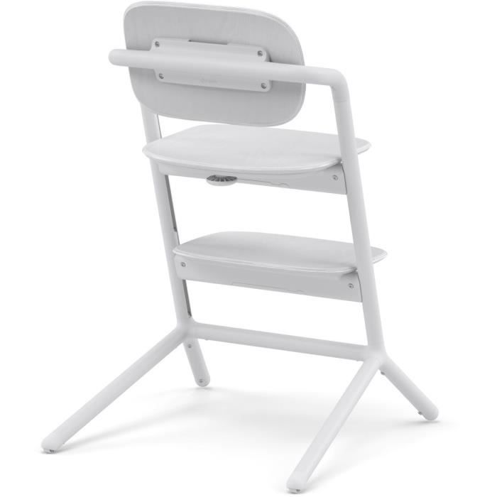 CYBEX - Chaise haute évolutive - Pack 3 en 1 -  LEMO 2 - Blanc - Réglable en hauteur et en profondeur - Set bébé inclus