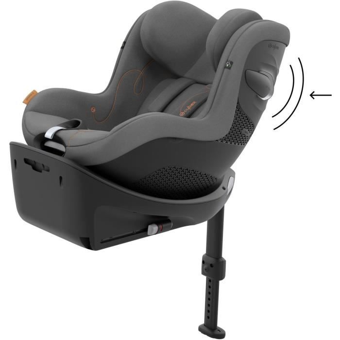 Siege auto Sirona G Cybex Gold - 61 a 105 cm - naissance jusqu'a 19 kg - 3 mois a 4 ans - Lava Grey