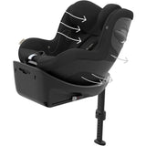 Siege auto Sirona G Cybex Gold - 61 a 105 cm - naissance jusqu'a 19 kg - 3 mois a 4 ans - Moon black