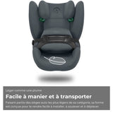 Siege auto Pallas B i-size Cbx by Cybex - 76 a 150 cm - 9 a 50 kg - 15 mois a 12 ans - Cobblestone Grey Dark Grey