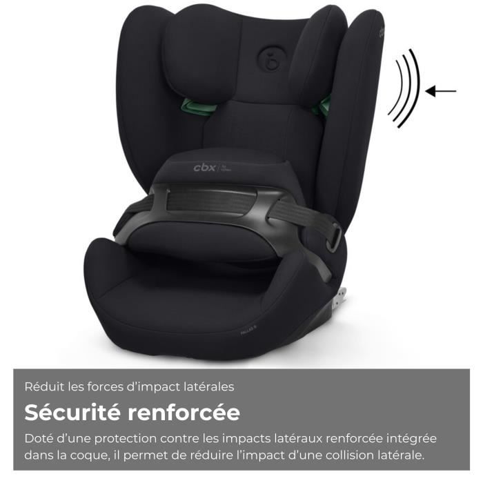 Siege auto Pallas B i-size Cbx by Cybex - 76 a 150 cm - 9 a 50 kg - 15 mois a 12 ans - Pure black