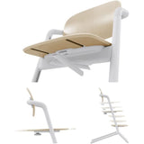 CYBEX - Chaise haute Èvolutive - Pack 3 en 1 -  LEMO 2 - Blanc/ Bois - RÈglable en hauteur et en profondeur - Set bÈbÈ inclus