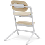 CYBEX - Chaise haute évolutive - Pack 3 en 1 -  LEMO 2 - Blanc/ Bois - Réglable en hauteur et en profondeur - Set bébé inclus