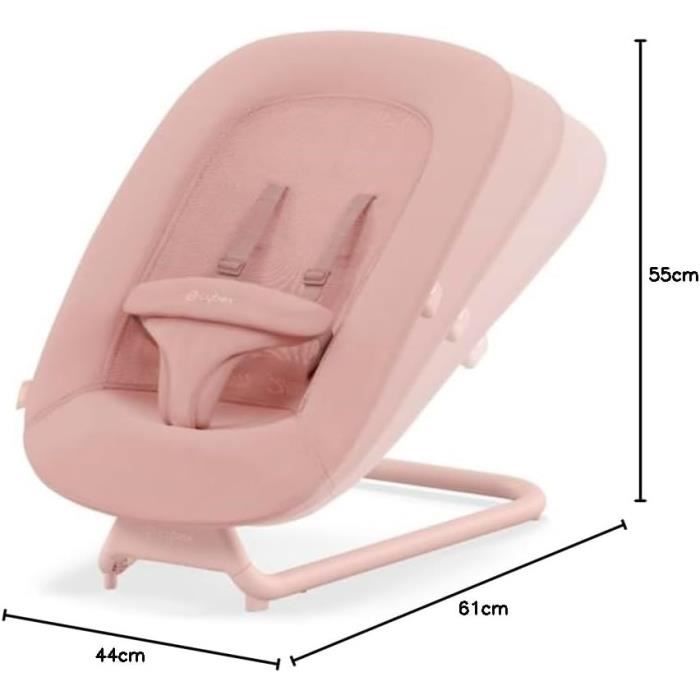 Transat LEMO 2 - CYBEX - Rose - Dossier ajustable - Evolutif - Mixte