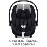 Siege auto Aton B2 i-size Cbx by Cybex - 45 a 87 cm - naissance jusqu'a 13 kg - jusqu'a 2 ans - Base one incluse - Volcano black