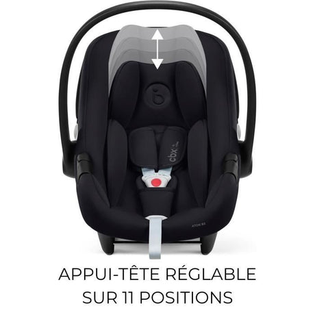 Siege auto Aton B2 i-size Cbx by Cybex - 45 a 87 cm - naissance jusqu'a 13 kg - jusqu'a 2 ans - Base one incluse - Volcano black