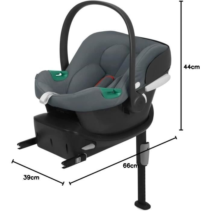 Siege auto Aton B2 i-size Cbx by Cybex - 45 a 87 cm - naissance jusqu'a 13 kg - jusqu'a 2 ans - Base one incluse - Gris