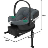 Siege auto Aton B2 i-size Cbx by Cybex - 45 a 87 cm - naissance jusqu'a 13 kg - jusqu'a 2 ans - Base one incluse - Gris