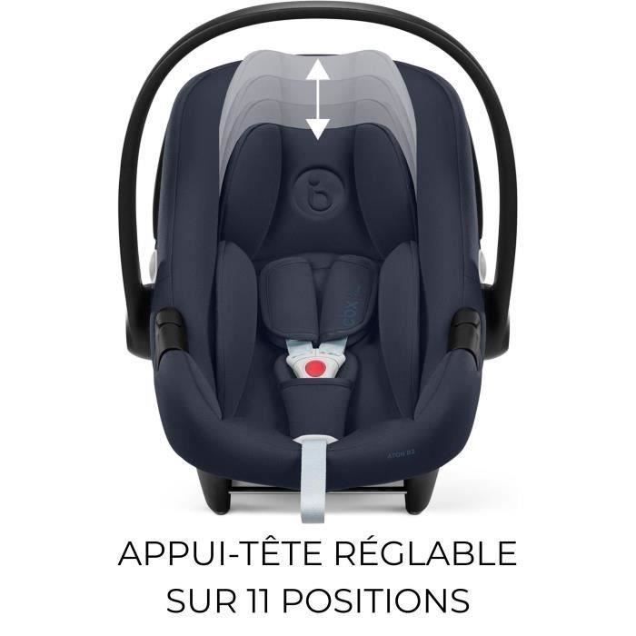 Siege auto Aton B2 i-size Cbx by Cybex - 45 a 87 cm - naissance jusqu'a 13 kg - jusqu'a 2 ans - Base one incluse - Bleu