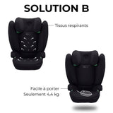 Siege auto Cbx by Cybex Solution B i-Fix 3 a 12 ans - 15 a 50 kg - 100 a 150 cm - Black
