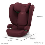 Siege auto Cbx by Cybex Solution B i-Fix 3 a 12 ans - 15 a 50 kg - 100 a 150 cm - Rouge
