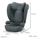 Siege auto Cbx by Cybex Solution B i-Fix 3 a 12 ans - 15 a 50 kg - 100 a 150 cm - Gris