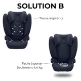 Siege auto Cbx by Cybex Solution B i-Fix 3 a 12 ans - 15 a 50 kg - 100 a 150 cm - Bleu