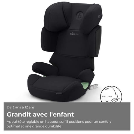 Siege auto Cbx by Cybex Solution X i-Fix 3 a 12 ans - 15 a 50 kg - 100 a 150 cm - Black