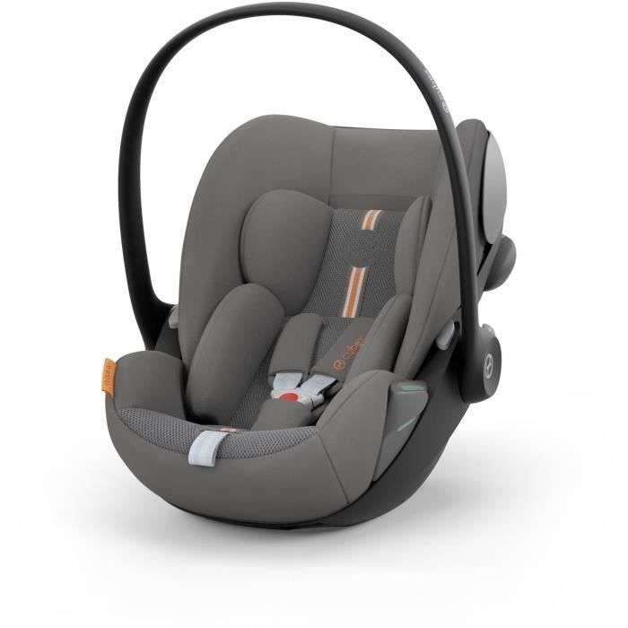 CYBEX i-Size Cloud G Baby Car Seat - Reclining - Breathable Fabric - Airplane Approval - Lava Grey