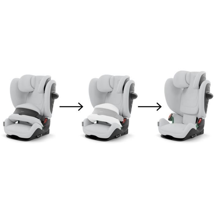 Siege auto Pallas G2 Cybex Gold 76 a 150 cm - 9 a 50 kg - 15 mois a 12 ans - Fog Grey Light grey