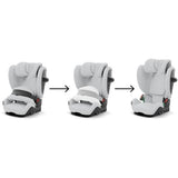 Siege auto Pallas G2 Cybex Gold 76 a 150 cm - 9 a 50 kg - 15 mois a 12 ans - Fog Grey Light grey
